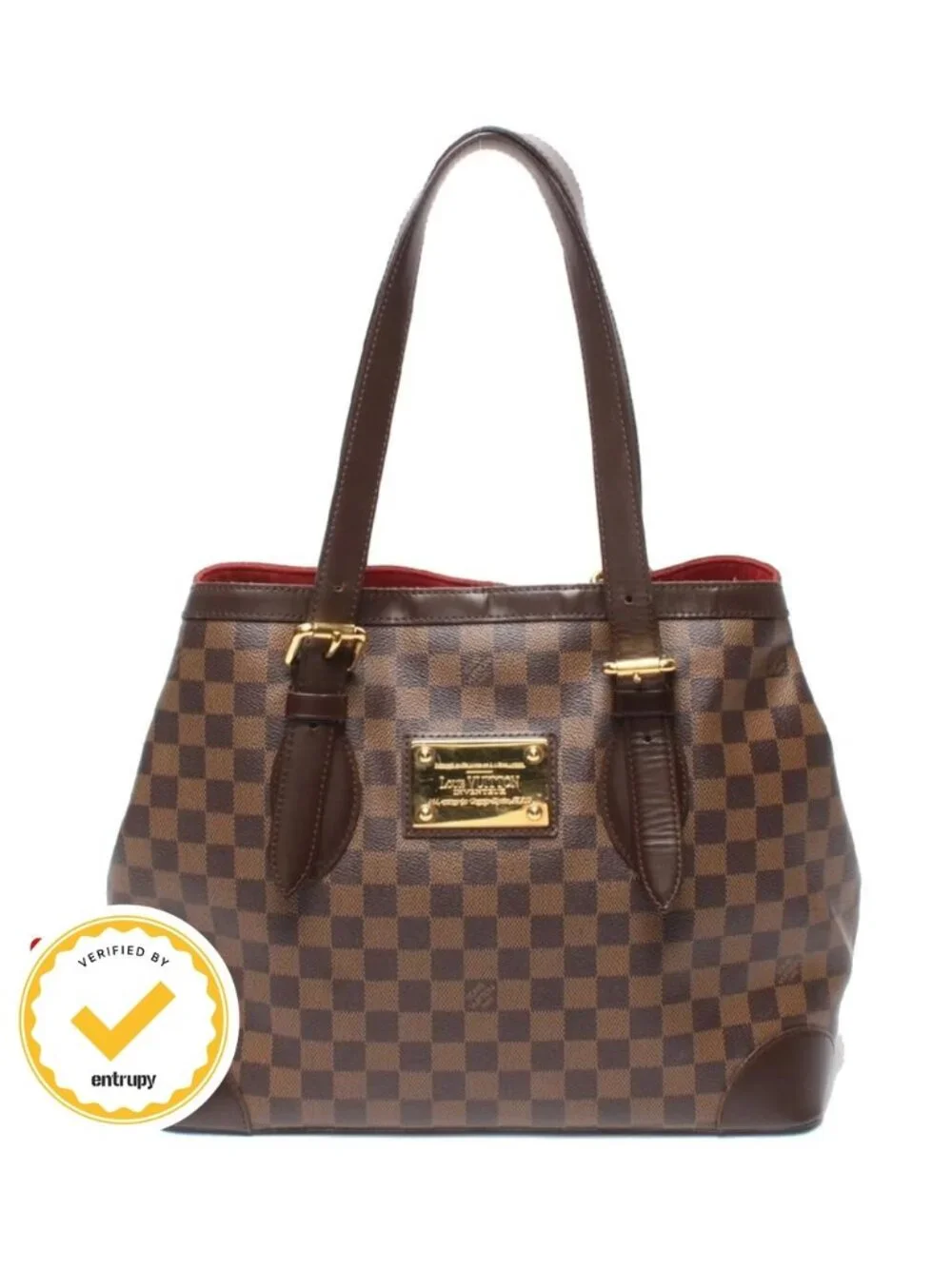 Louis Vuitton Tote Shoulder Bag Hamstead MM Damier